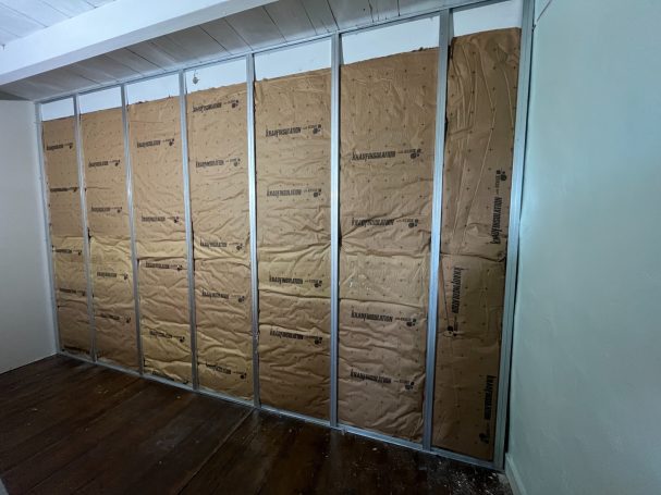 Mur nord isolé